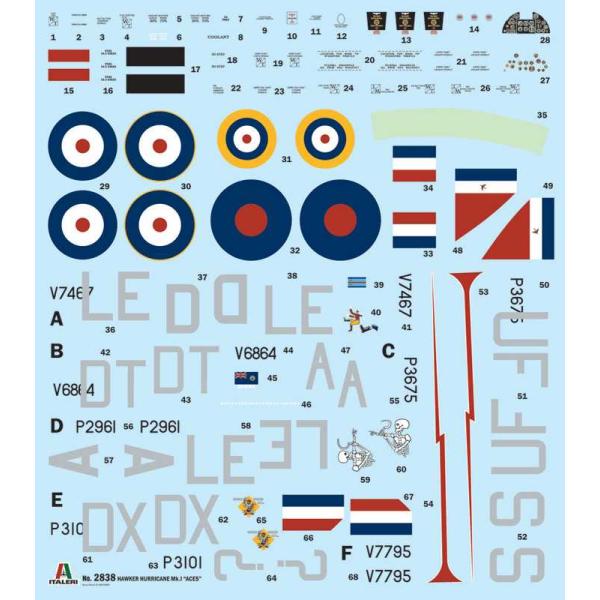 Model Kit letadlo 2838 – Hurricane Mk.I esa (1:48)