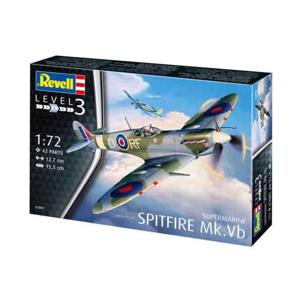 Plastic modelky letadlo 03897 - Supermarine Spitfire Mk. Vb (1:72) (obrázek 8)
