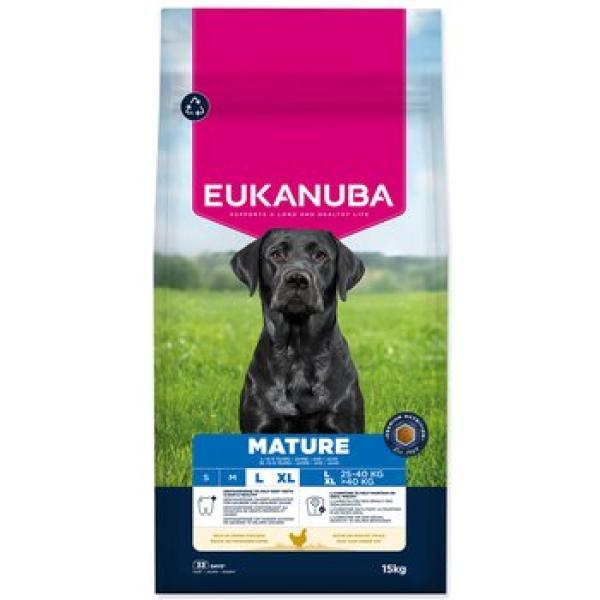 Krmivo EUKANUBA Mature Large bohaté na čerstvé kuře 15 kg