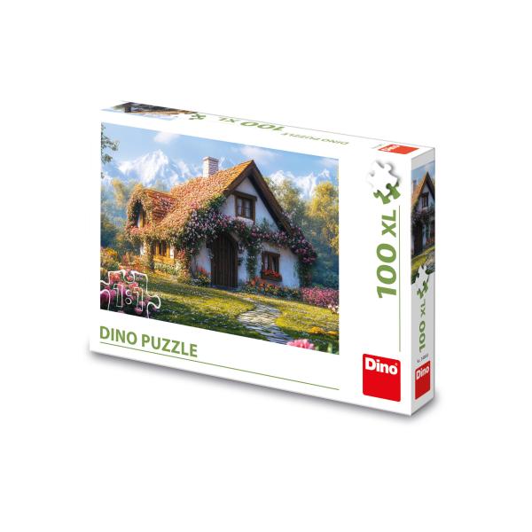 Puzzle Chata v údolí 100 XL dielikov