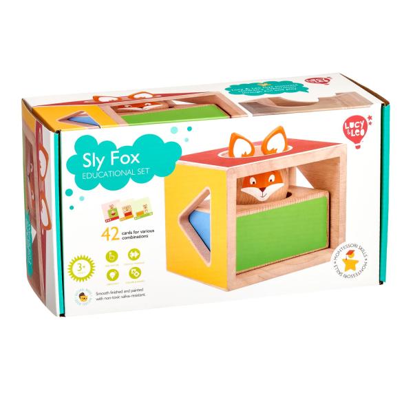 Lucy & Leo 231 Mazaná liška – dřevěná hra s předlohami