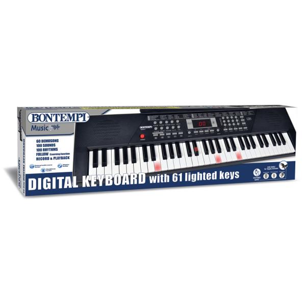 Bontempi Digitální klávesnice se 61 podsvícenými klávesy (obrázek 3)