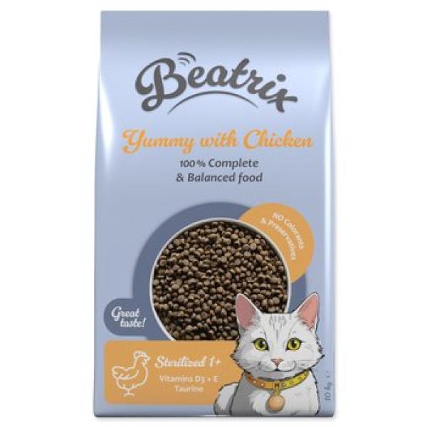 Krmivo Beatrix Sterilised s kuřecím masem 10kg