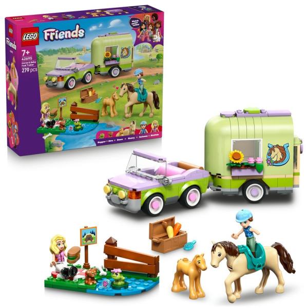 LEGO® Friends 42695 Remolque con caballo y potro