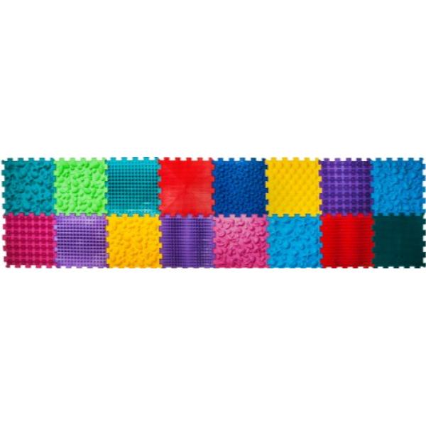 Ortek Masážní ortopedická podložka Puzzle "Mega Mix" 16 prvků (obrázek 4)