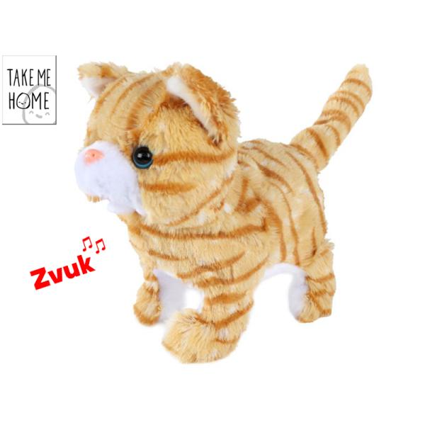 Take Me Home mačka plyšová 21cm na batérie mňaukajúca a vrtiaca chvostom
