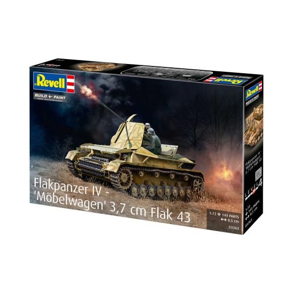 Plastic ModelKit military 03363 - Flakpanzer IV "Möbelwagen" 3.7cm Flak 43 (1:72) (obrázek 9)