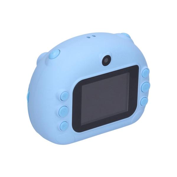 Dětský digitální fotoaparát s tiskárnou modrý – foto 12Mpx, video Full HD