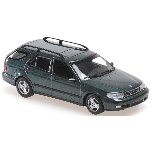 1:43 SAAB 9-5 BREAK - 1999 - DARK GREEN METALLIC