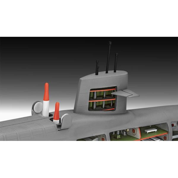 Plastic ModelKit ponorka 05185 - S.S.B. Abraham Lincoln with Interior (1:253) (obrázek 9)