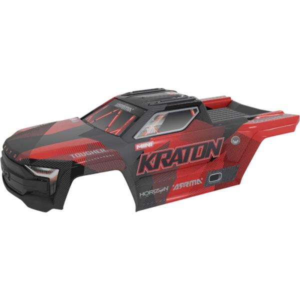 Arrma karoséria čierna/červená: Mini Kraton