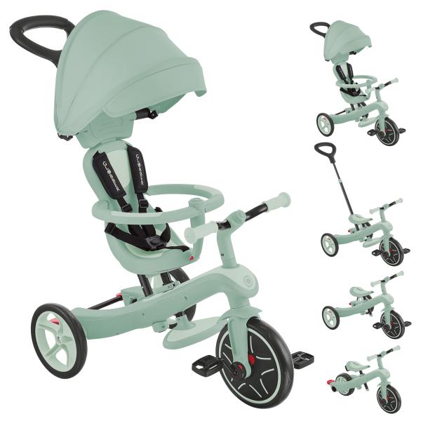 Globber trojkolka Explorer Trike 4in1 Ecologic Pistachio
