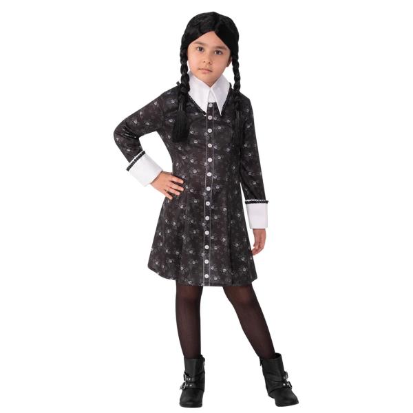 WEDNESDAY ADAMS dětský kostým velikost (141-151cm)