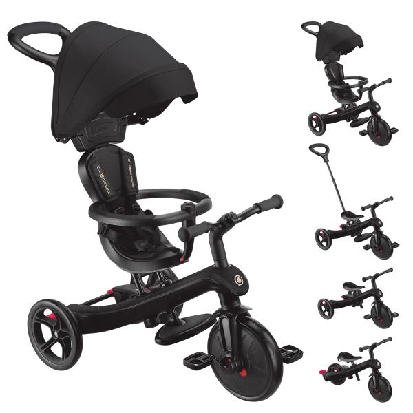 Globber trojkolka Explorer Trike 4in1 Black