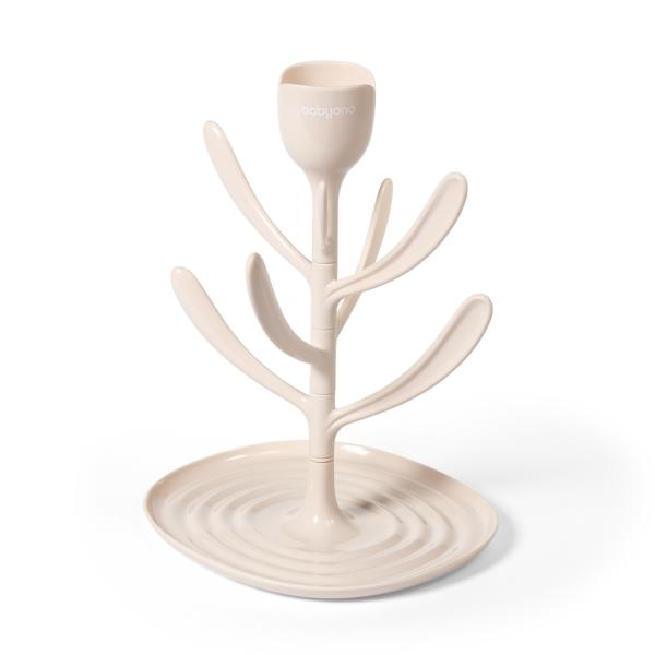 BABYONO Odkvapkávač univerzálny na fľaše a príslušenstvo Tulip Beige