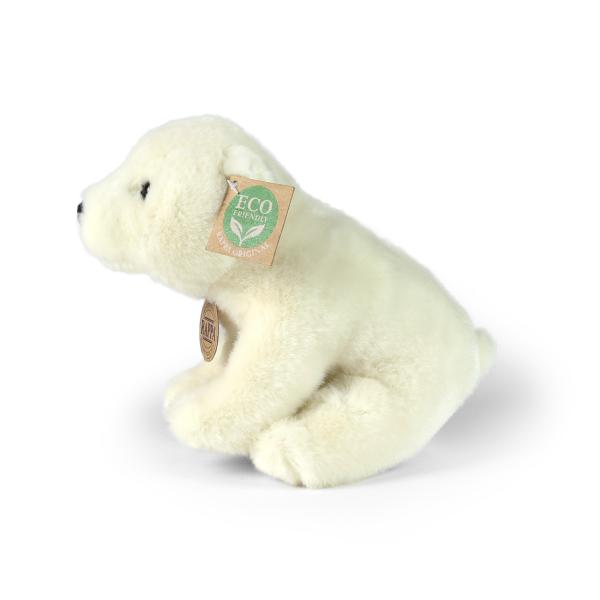 Plyšový medvěd lední sedící 20 cm ECO-FRIENDLY (obrázek 4)