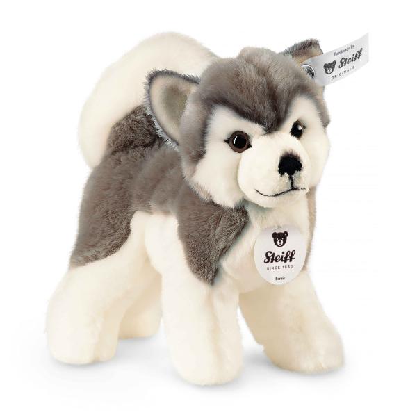 STEIFF Originals Bernie husky, bílá plyšová hračka