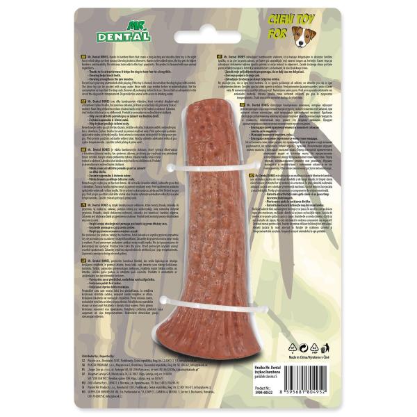 Hračka Mr. Dental žvýkací bambone paroh slanina S