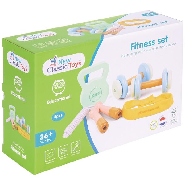 New Classic Toys Dětský dřevěný fitness set (obrázek 6)