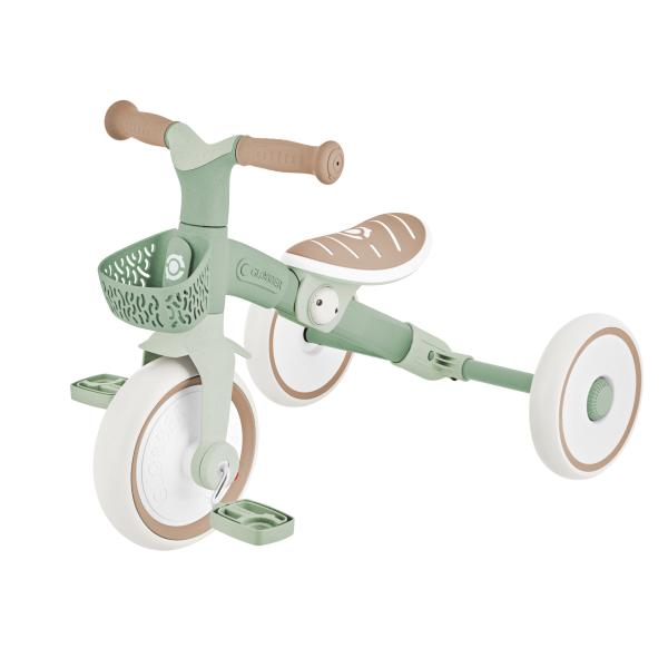 Globber detské odrážadlo trojkolesové - Learning Trike 2in1 PLUS Ecologic Pistachio