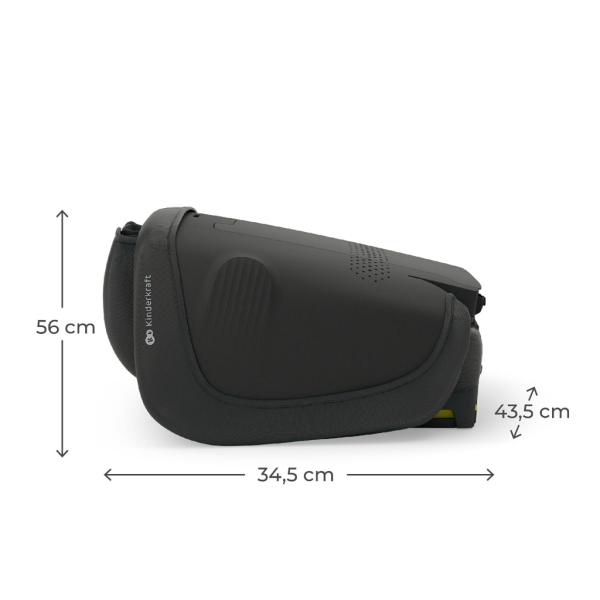 KINDERKRAFT Autosedačka skládací Unity 2 I-Size (100-150 cm) Black