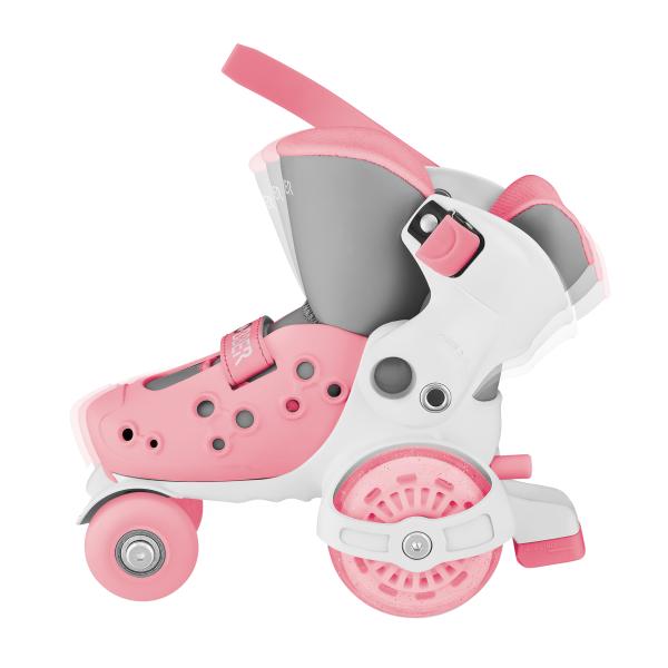Globber Dětské brusle GO QUAD Size: 26-29 Pastel Pink