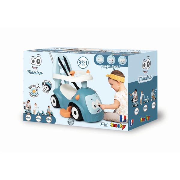 Smoby Odrážedlo Maestro 3v1 modré elektronické (obrázek 9)