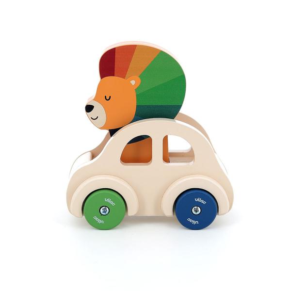 Vilac Dřevěné autíčko s klaksonem Lev (obrázek 6)