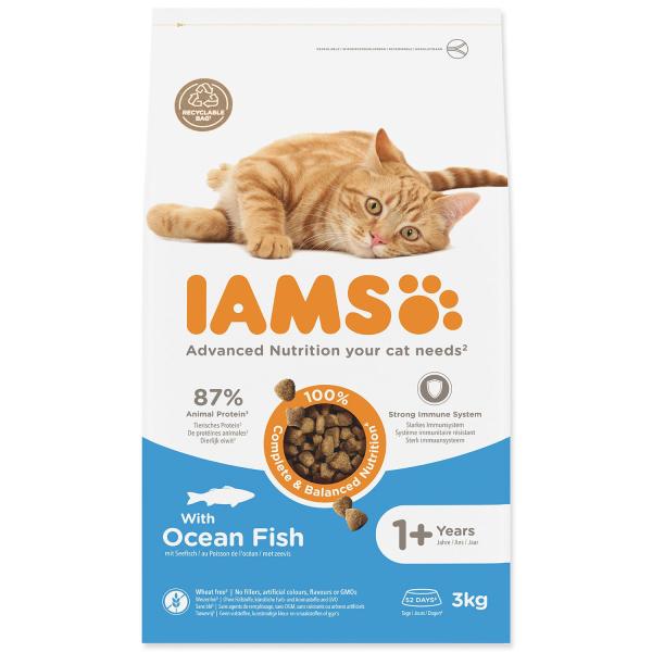 Krmivo IAMS Cat Adult ocean fish 3kg