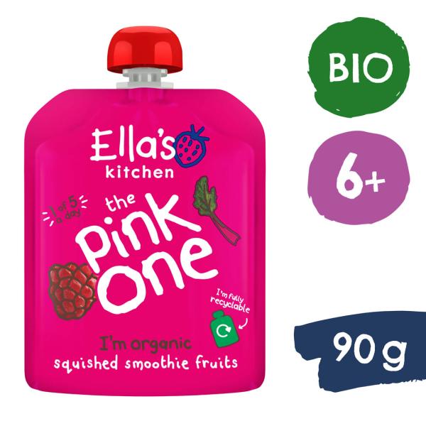 Ella's Kitchen BIO PINK ONE ovocné smoothie s dračím ovocem (90 g)