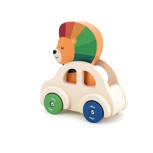 Vilac Dřevěné autíčko s klaksonem Lev (obrázek 3)