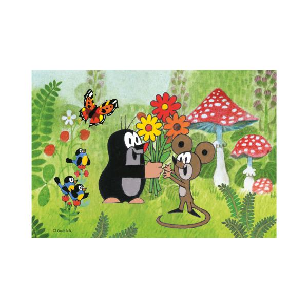 Puzzle Krtek: Oslava 2×48 dílků