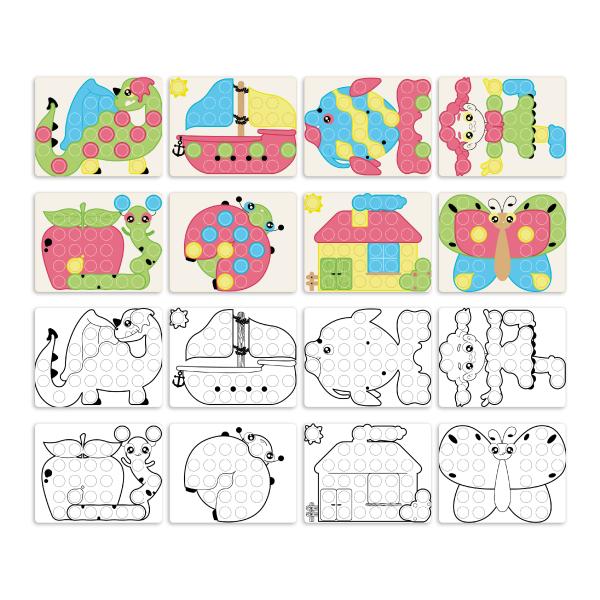 Quercetti PlayEco - Mozaika Fantacolor Junior (obrázek 3)