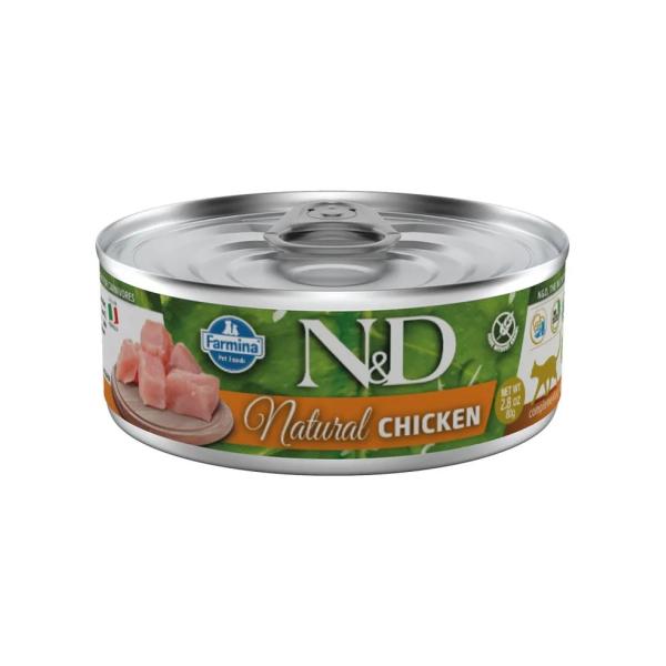 N&D CAT NATURAL CHICKEN 70 GR