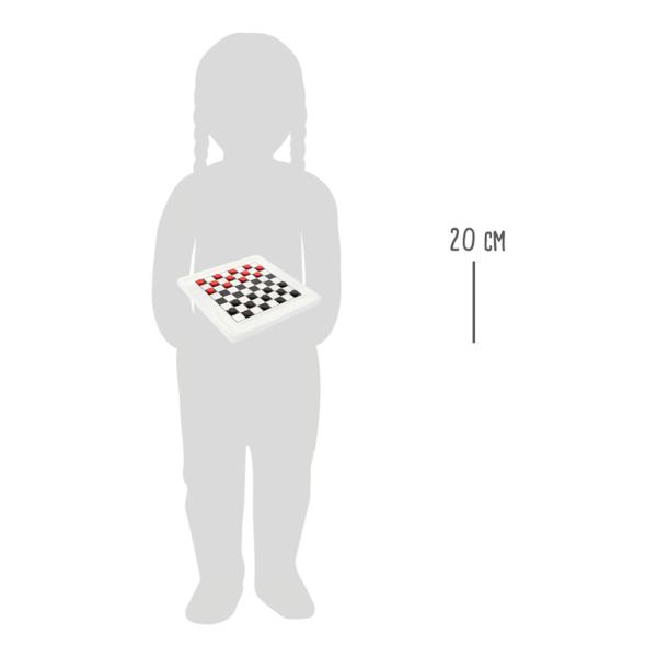 malá noha Dřevěné šachy a dáma (obrázek 5)