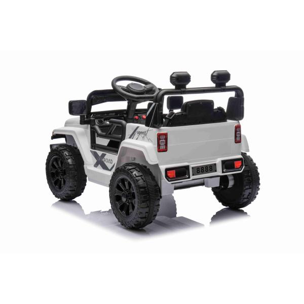 Elektrické autíčko OFFROAD NEW s pohonem zadních kol, bílé, Lithiová baterie (obrázek 5)