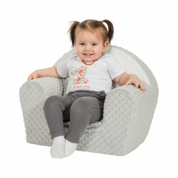 Dětské křeslo z Minky New Baby Liška šedé (obrázek 8)