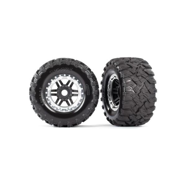 Traxxas koleso 2.8", pneu Maxx All-Terrain, disk čierno-sivý (2)