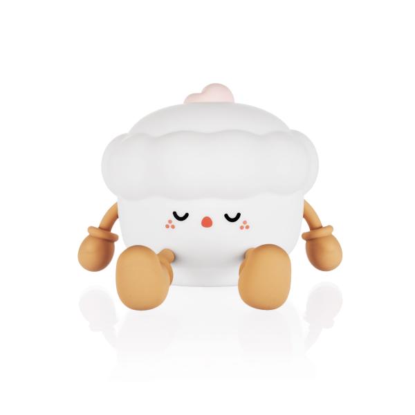 Silikonová noční LED lampa velikost M, Muffin