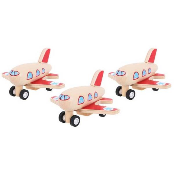 Bigjigs Toys Drevené naťahovacie lietadlo 1 ks