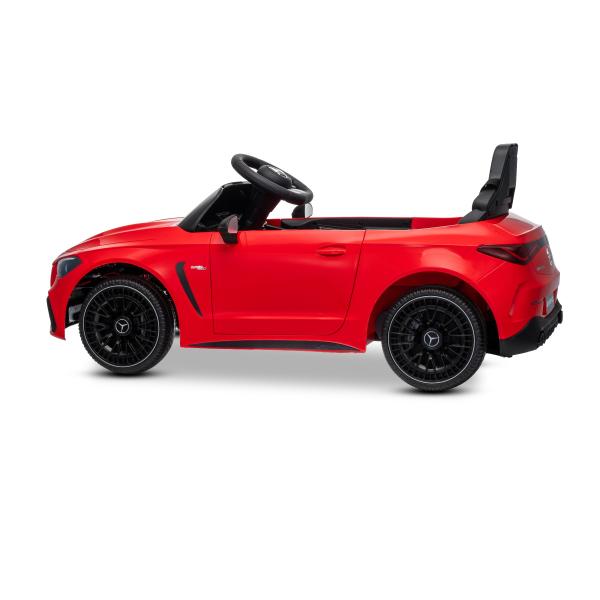 Elektrické autíčko Mercedes CLE 12V s pohonem zadních kol, červené, Jednomístné, Lítio