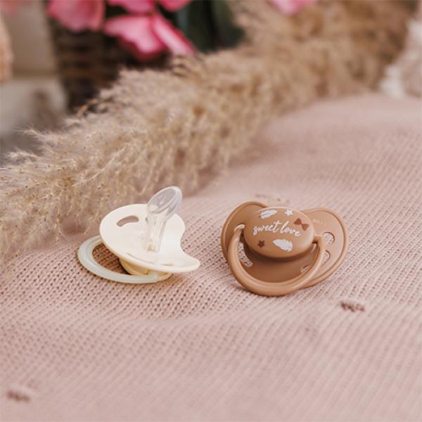 BABYONO Dudlíky silikonové anatomické 0-6m, 2 ks