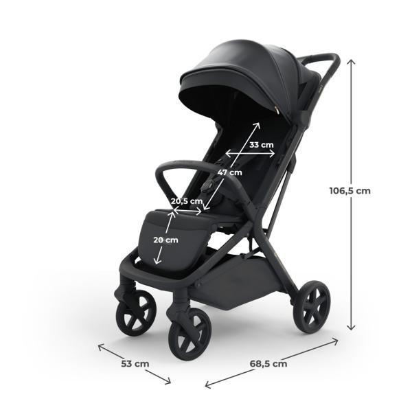 Kinderkraft Select Kočárek sportovní Nubi 3 Midnight Black (obrázek 11)