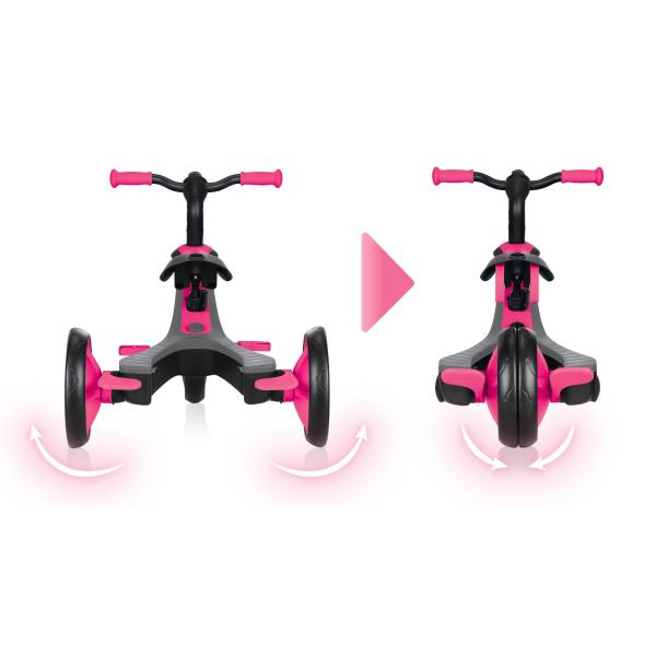 Globber Dětská Tříkolka 4v1 – Fuchsie Růžová