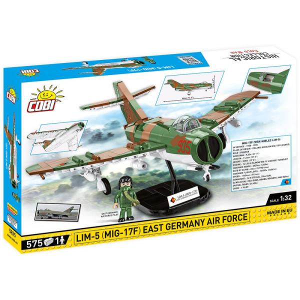 Cobi Cold War MIG-17F (LIM-5) Jižní Německo Air Force, 1:32, 588 k, 1 f (obrázek 3)