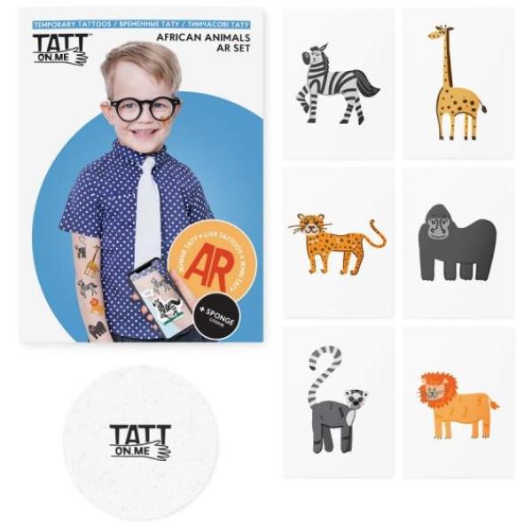 TATTonMe Živé tetovačky pro děti Africká zvířata