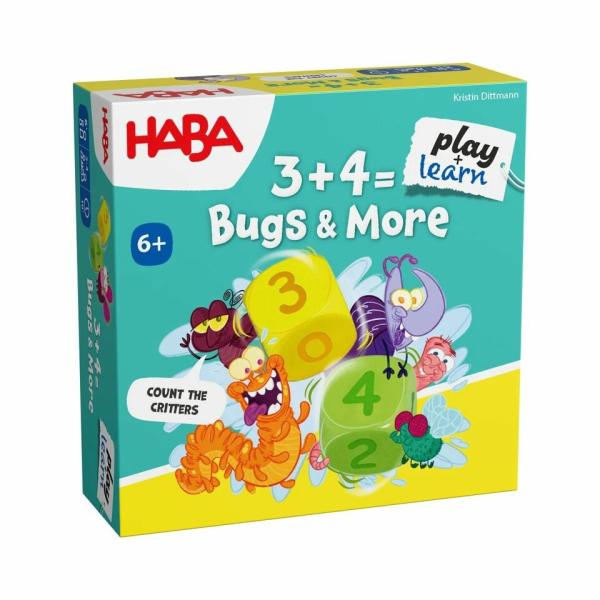 Haba Play&Learn Vzdelávacia mini hra 3 + 4 chrobáky od 6 rokov