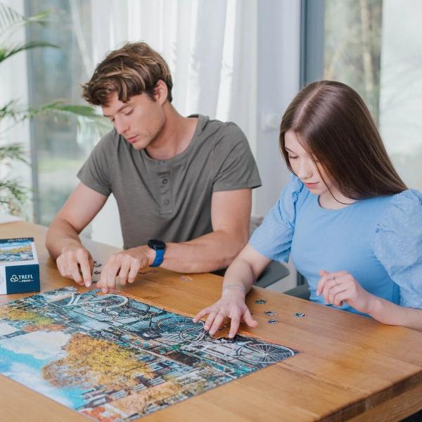 Trefl Prime puzzle 1000 UFT - Toulky: Podzim v Amsterdamu, Nizozemsko (obrázek 3)