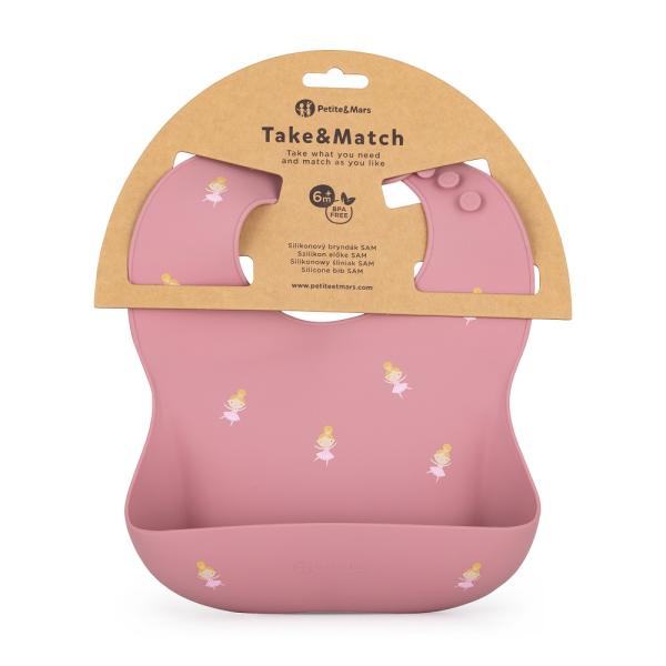 PETITE&MARS Bryndák silikonový Take&Match Rose Princesses 6m+ (obrázek 2)