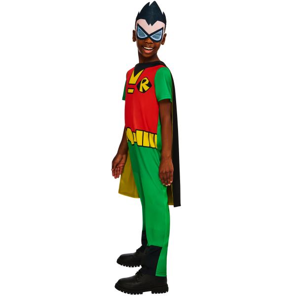 TEEN TITANS GO ROBIN dětský kostým velikost S(122-128cm) (obrázek 4)